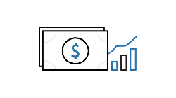 Dollar Sign and Bar Chart - growth - PNG Images
