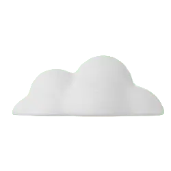 Cloud - white - design - No Background PNG