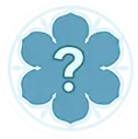 Blue Flower Question Mark Logo - logo - PNG