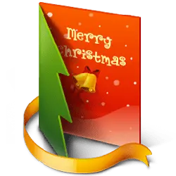 Christmas Card - bell - No Background PNG