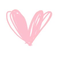 Pink Heart Pattern - drawing - Transparent Background PNG