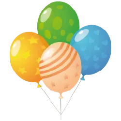 Colorful Balloons - toy - Designer's Pick PNG
