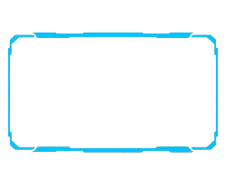 Blue Rectangle Frame - simple - geometry - Free Download PNG