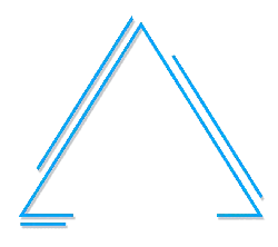 Blue Triangle - line - Transparent Layer PNG