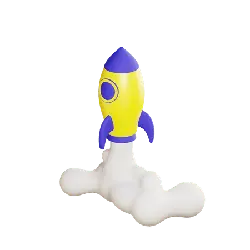 Cartoon Rocket - launch - flying vehicle - PNG Images