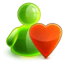 Green Figure and Red Heart - gift - Free Download PNG