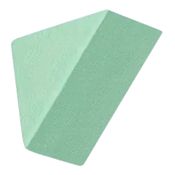 Green Polyhedron - polygon - Transparent Background PNG