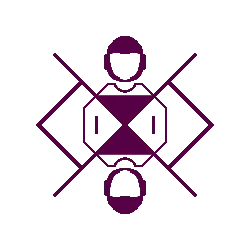 Abstract Geometric Shape - lines - purple - High Resolution PNG