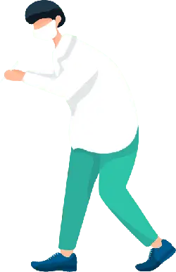 Person Writing with Mask - person - Free Download PNG