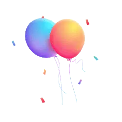 Colorful Balloons - High Resolution PNG - Transparent Layer PNG