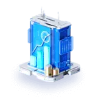Blue Robot - machinery - technology - No Watermark PNG