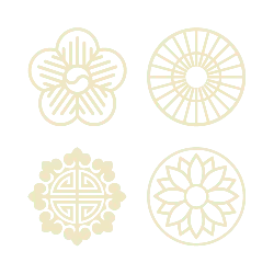 Four Patterns - line art - High Resolution PNG