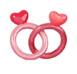 Heart-shaped Balloon Rings - heart shape - Lossless PNG
