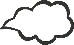 Cloud - Popular Download PNG - black