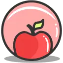 Apple - red - cartoon - Lossless PNG