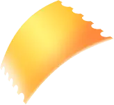 Serrated Arc Pattern - yellow - High Resolution PNG