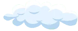Cloud - No Background PNG - blue