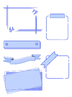 Decorative Frames - minimalistic - Free Download PNG