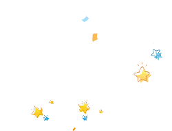 Colorful Stars - night sky - twinkle - No Watermark PNG