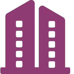 Purple Building Icon - icon - Lossless PNG