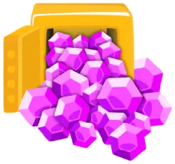 Purple Crystal Ore - mineral - High Resolution PNG