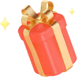 Gift Box - PNG - gold
