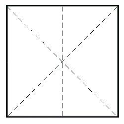 Black Square - lines - Transparent Layer PNG