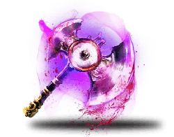 Purple Light Battle Axe - weapon - High Resolution PNG