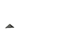 Gray Triangle on Black Background - modern art - Transparent Background PNG