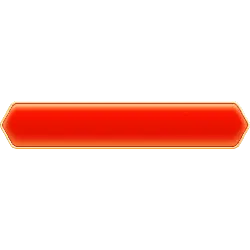 Red Hexagon Button - interface element - Transparent Layer PNG