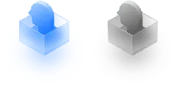 Blue Avatar Icon and Gray Avatar Icon - icon - Free Download PNG