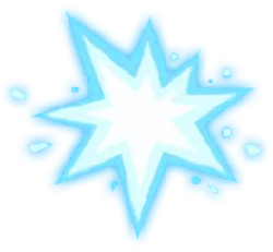 Ice Crystal Starburst - ice crystal - PNG