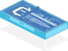 Blue Rectangular Box - future - High Resolution PNG