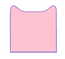 Cat Shape Pattern - simple - Transparent Layer PNG