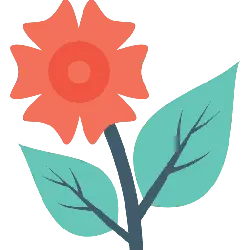 Flower - red - plant - No Background PNG
