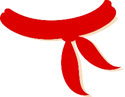 Red Scarf - Curated PNG