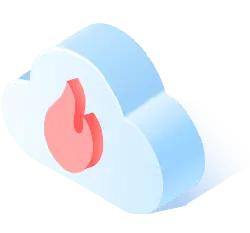 Flame Cloud - icon - High Resolution PNG