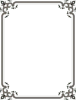 Black Border Decoration Pattern - Transparent Background PNG