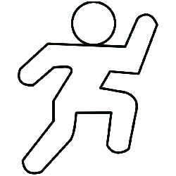 Running Man - icon - dynamic - No Background PNG