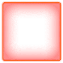 Red Glowing Square Frame - square - No Watermark PNG