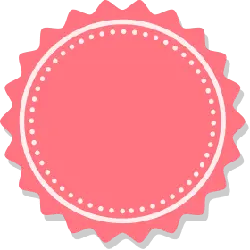Pink Circular Badge - pink - Free Download PNG