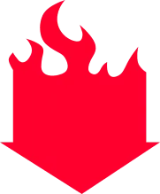 Flame Arrow - red - Highly Rated PNG