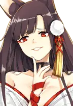 Hakutaku - red eyes - Transparent Background PNG