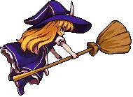 Witch - long hair - High Resolution PNG