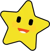 Smiling Star - pentagram - High Resolution PNG