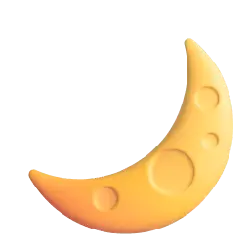 Crescent Moon - moon - cartoon - PNG Images