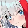 White Hair Blue Eyes Anime Character - character - Transparent Background PNG