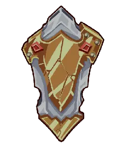 Golden Shield - shield - weapon - High Resolution PNG