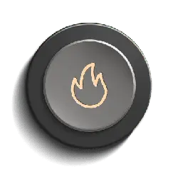 Flame Button - interface - High Resolution PNG