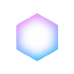 Hexagon - gradient - Transparent Background PNG